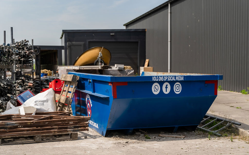 bedrijfsafval afvoeren door huren van afvalcontainer